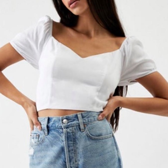 pacsun lottie moss tie back woven top in black and floral print - Picture 8 of 8